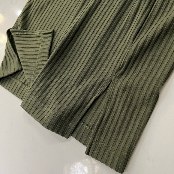 Nine West Green Ribbed Halter Midi Dress - Picture 7 of 10
